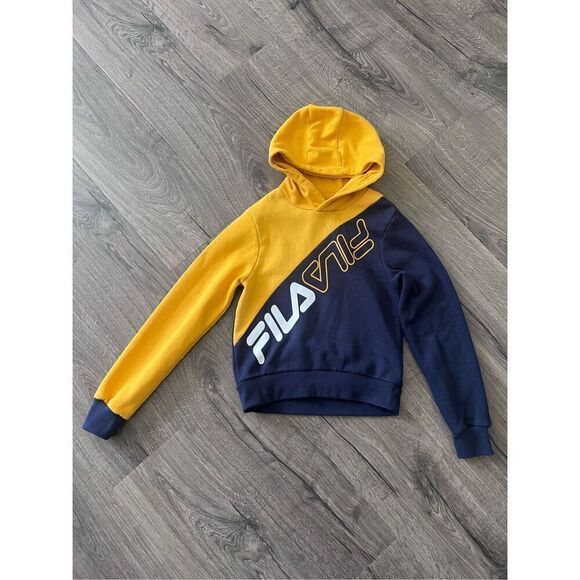 FILA GIRLS CROPPED LOGO HOODIE SZ 10-12 - Picture 1 of 3